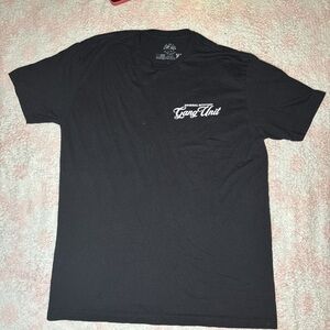 Side Action Apparel Gang Unit 100% cotton Black Short Sleeve Tee
